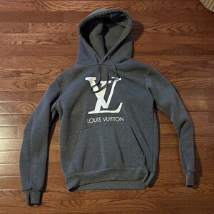 Louis Vuitton Charcoal Hoodie for Men